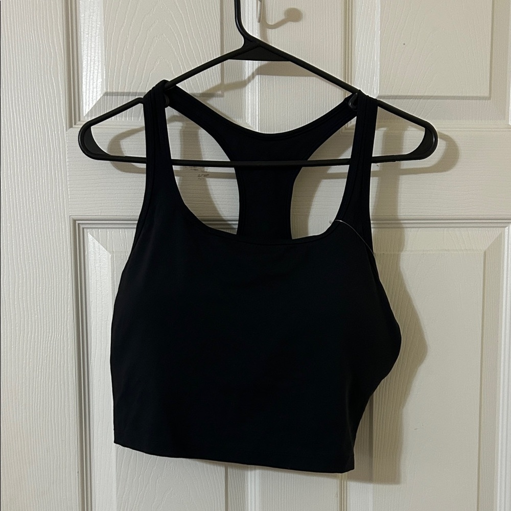 CRZ YOGA Black Racerback Sports Bra